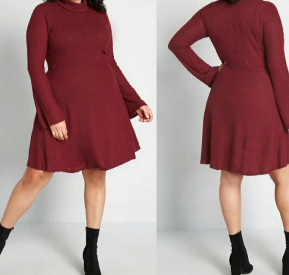 NEW Modcloth Idyllic Arrangement Sweater Dress - Picture 5 of 5